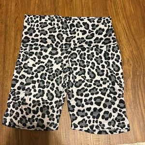 Black and white womens biker shorts. great material. only worn once